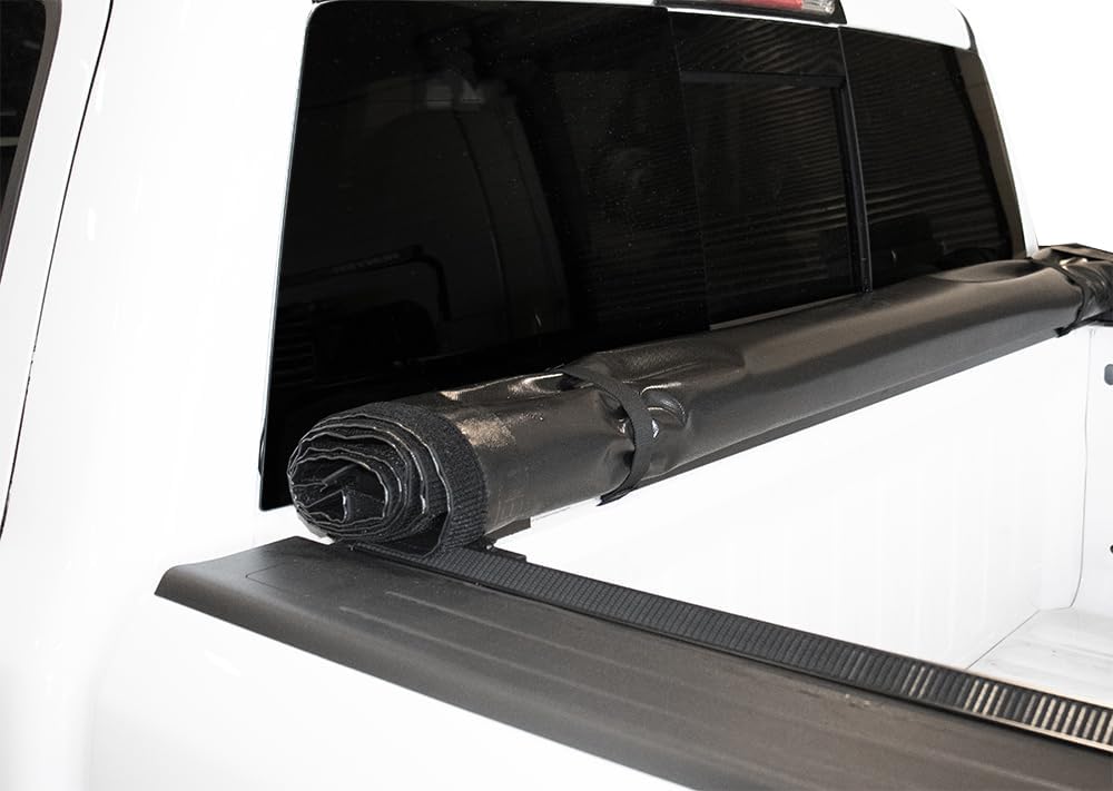 Pro-Series Soft Roll-Up Tonneau Cover For 2022-2025 Toyota Tundra 5'6" Bed, with Deck Rail System by Haylhan