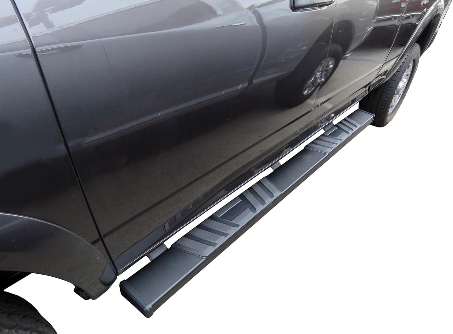 6" Textured Black OE Running Boards For 2019-2025 Dodge Ram 1500 Crew Cab