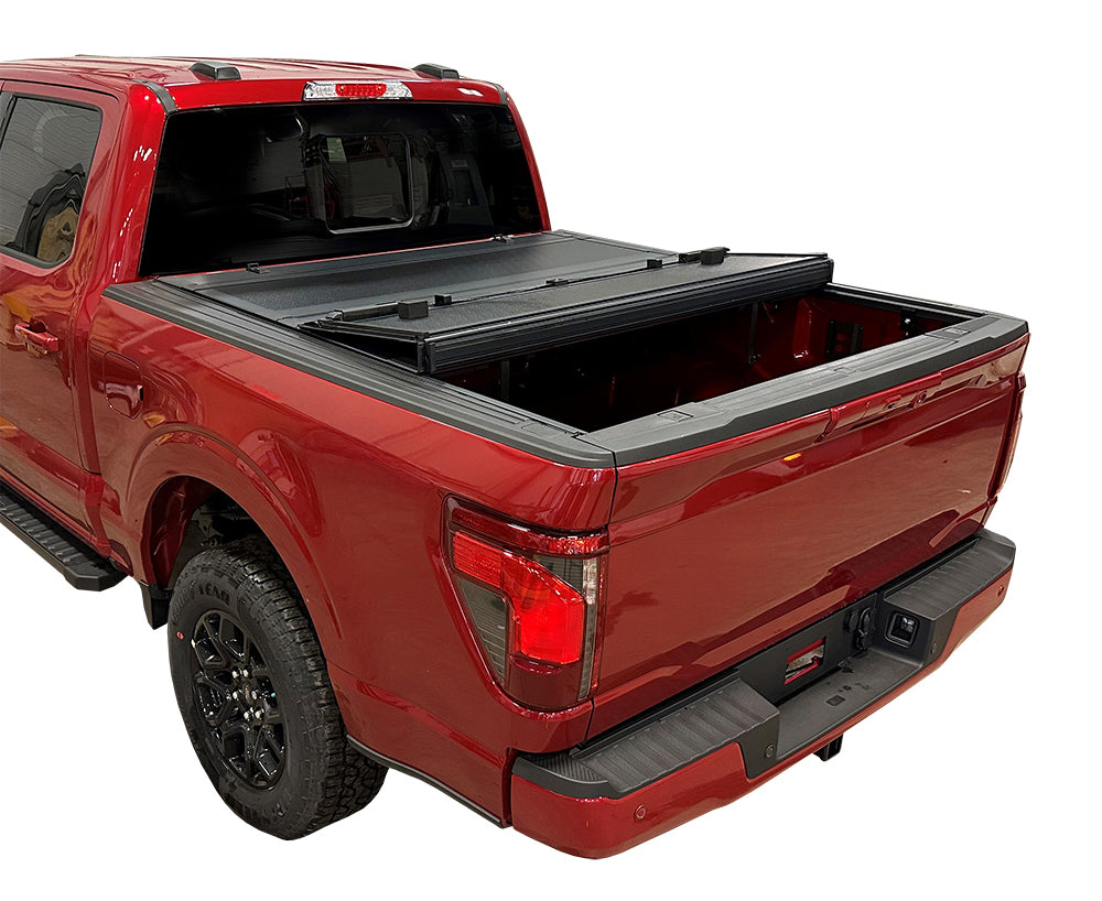 Full Bed Access Hard Fold Tonneau Cover For 2019-2025 Dodge Ram 5'7'' Bed By Haylhan