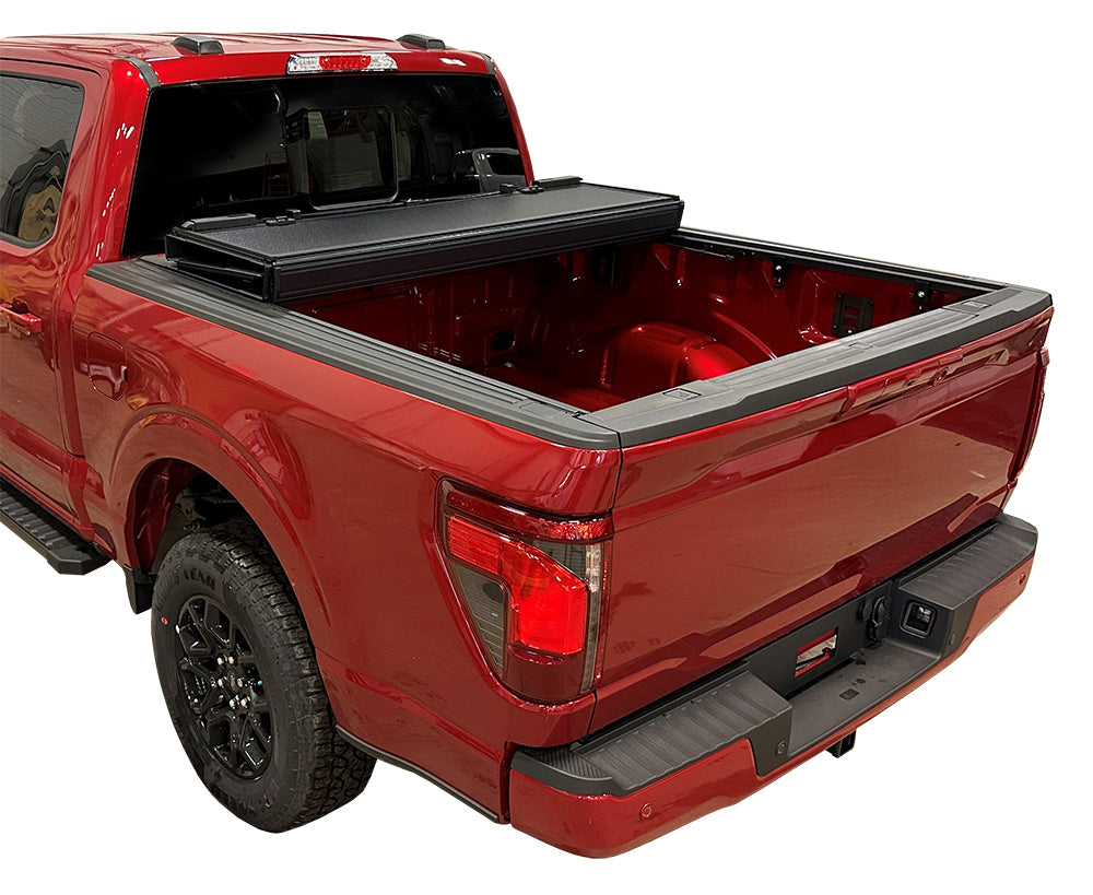 Full Bed Access Hard Fold Tonneau Cover For 2019-2025 Dodge Ram 5'7'' Bed By Haylhan