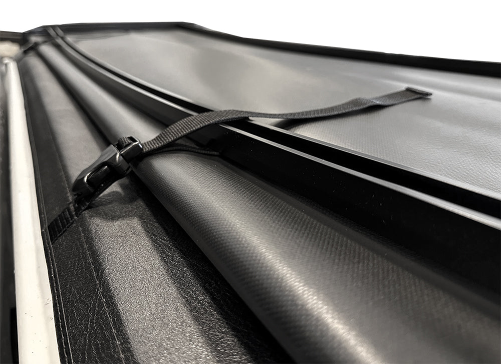 Pro-Series Soft Tri-Fold Tonneau Cover For 2022-2025 Toyota Tundra 5'6" Bed, with Deck Rail System by Haylhan