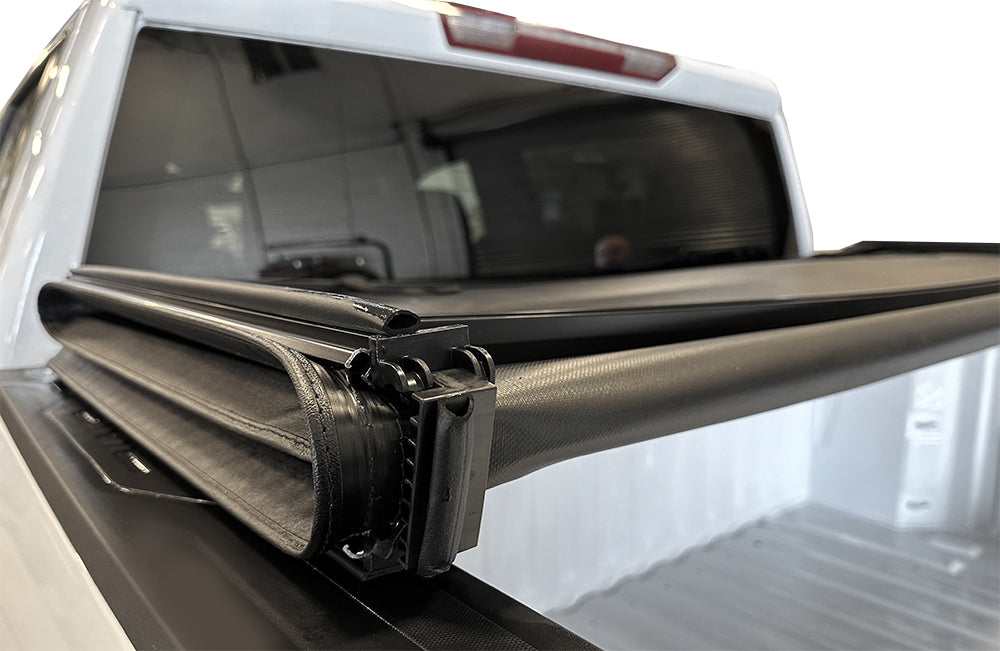 Pro-Series Soft Tri-Fold Tonneau Cover For 2022-2025 Toyota Tundra 5'6" Bed, with Deck Rail System by Haylhan