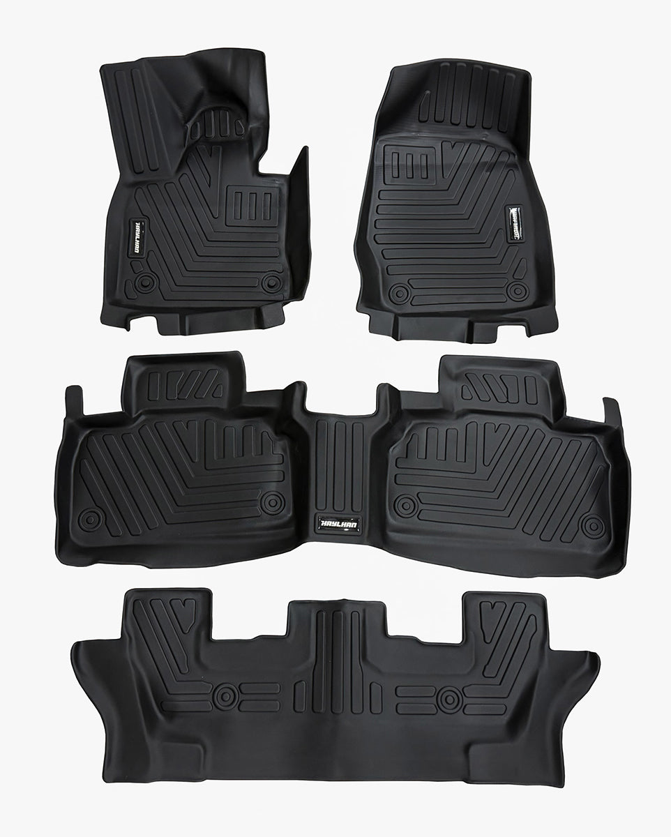 Custom Fit 3D Floor Liners for 2021-2026 Ford Explorer 7 Passenger