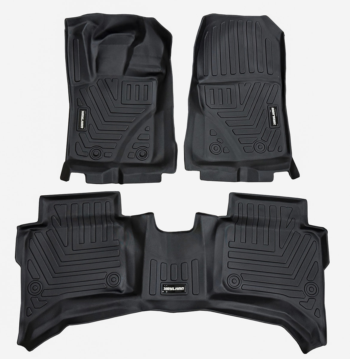 Custom Fit 3D Floor Liners for 2024-2025 Ford Ranger Crew Cab