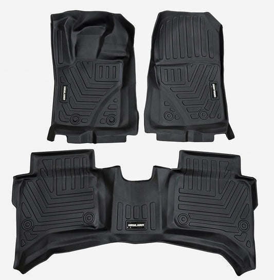 Custom Fit 3D Floor Liners for 2024-2025 Ford Ranger Crew Cab