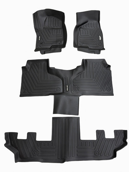 Custom Fit 3D Floor Liners for 2021-2026 GMC Yukon 7 Passenger
