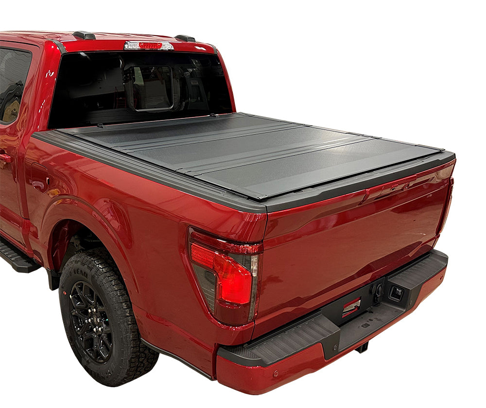 Full Bed Access Hard Fold Tonneau Cover For 2015-2025 Ford F-150 5'5" Bed By Haylhan