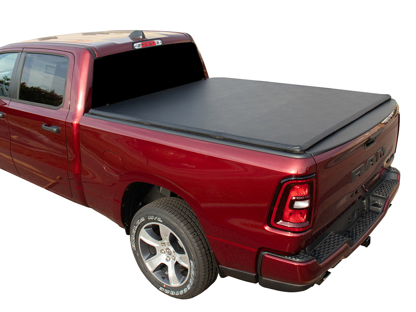 Soft Tri-Fold Tonneau Cover for 2019-2024 Chevrolet Silverado 1500 6'6" or GMC Sierra 1500 6'6" Bed by Haylhan