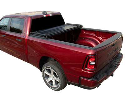 Soft Tri-Fold Tonneau Cover for 2019-2024 Chevrolet Silverado 1500 6'6" or GMC Sierra 1500 6'6" Bed by Haylhan