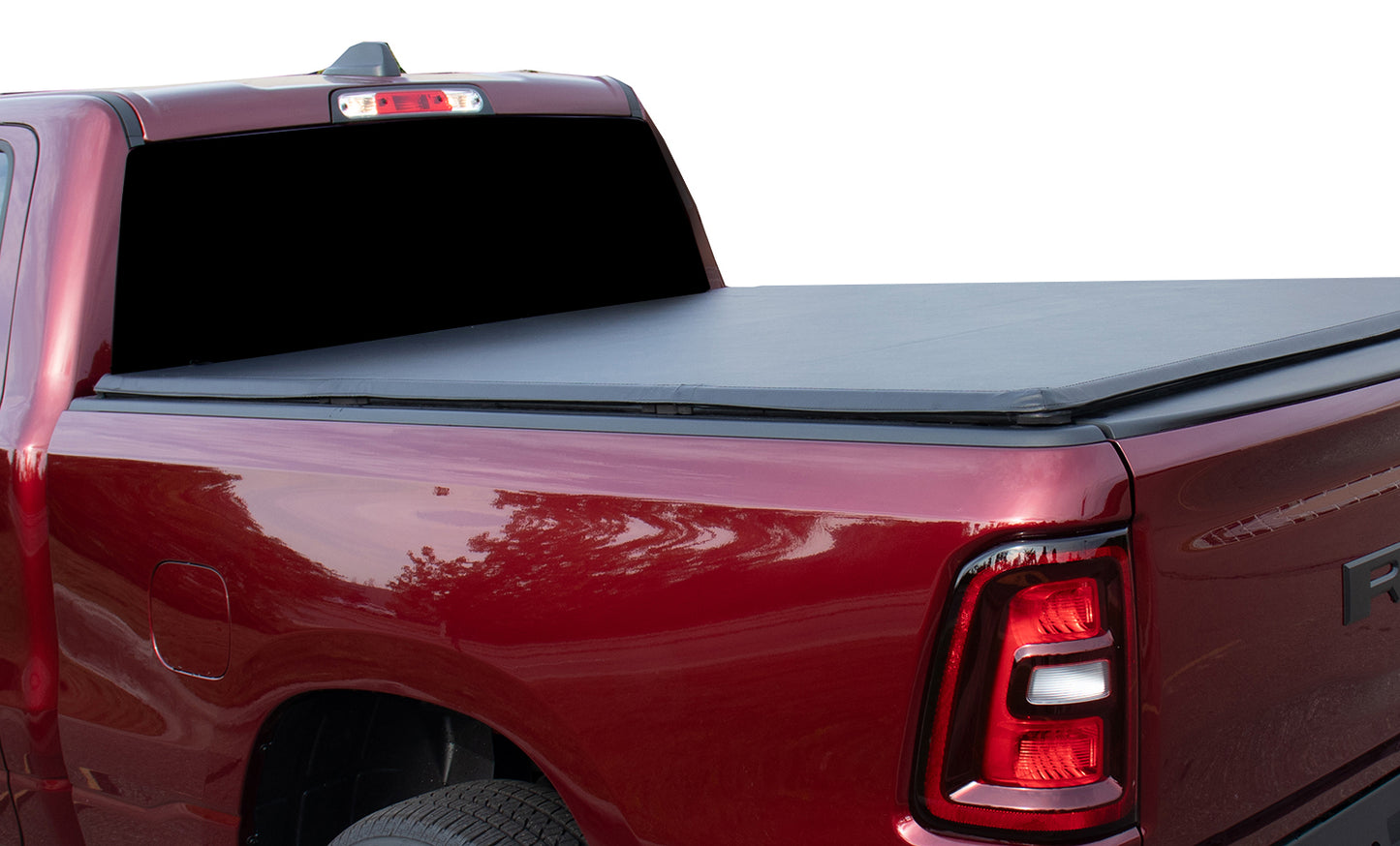 Soft Tri-Fold Tonneau Cover for 2019-2024 Chevrolet Silverado 1500 6'6" or GMC Sierra 1500 6'6" Bed by Haylhan